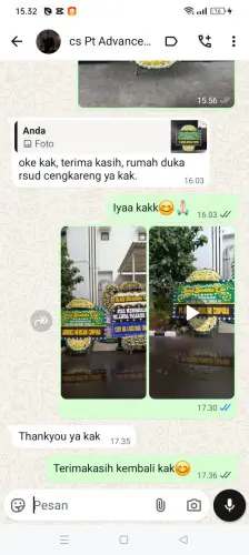 Testimonial Papan Bunga Pernikahan tegalluar