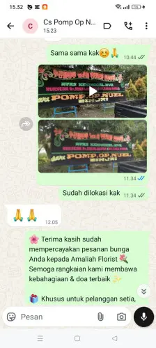 Testimonial Papan Bunga tegalluar