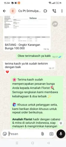 Testimonial Papan Bunga tegalluar
