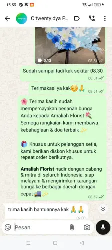 Testimonial Standing Flower tegalluar